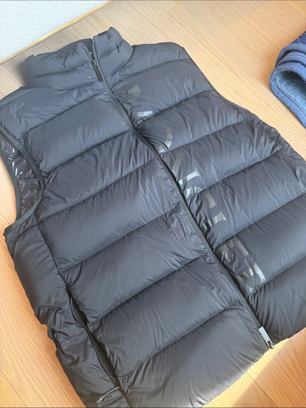 Moncler Black Quilted Puffer Vest with Subtle Logo